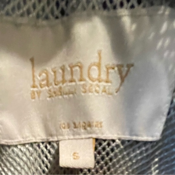 Laundry By Shelli Segal Green Raincoat with Adjustable Drawstring Waist and Hood - Picture 6 of 10